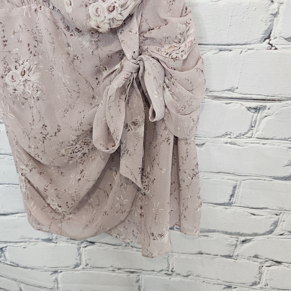 Loveshackfancy Peyton One Shoulder Silk Dress - Picture 5 of 8